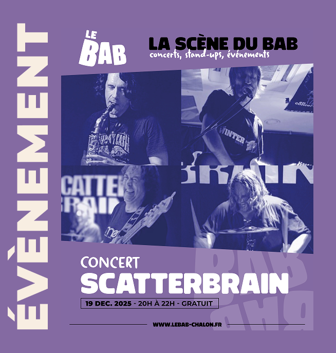 Concert SCATTERBRAIN — 19 décembre 2025